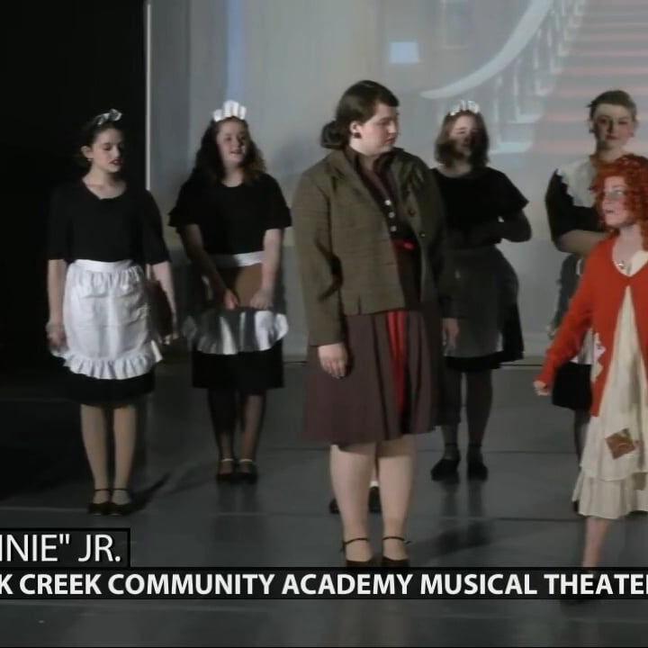 'Annie' Jr. cast performs a song for Keith Kaiser